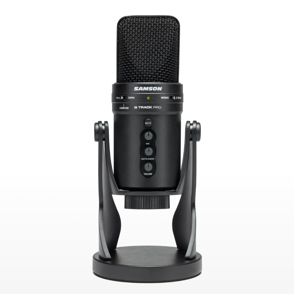 Samson G-TRACK Pro, Professional USB Studio Microphone with Audio Interface